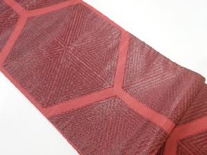 アンティーク　亀甲に抽象模様織出し袋帯（材料）